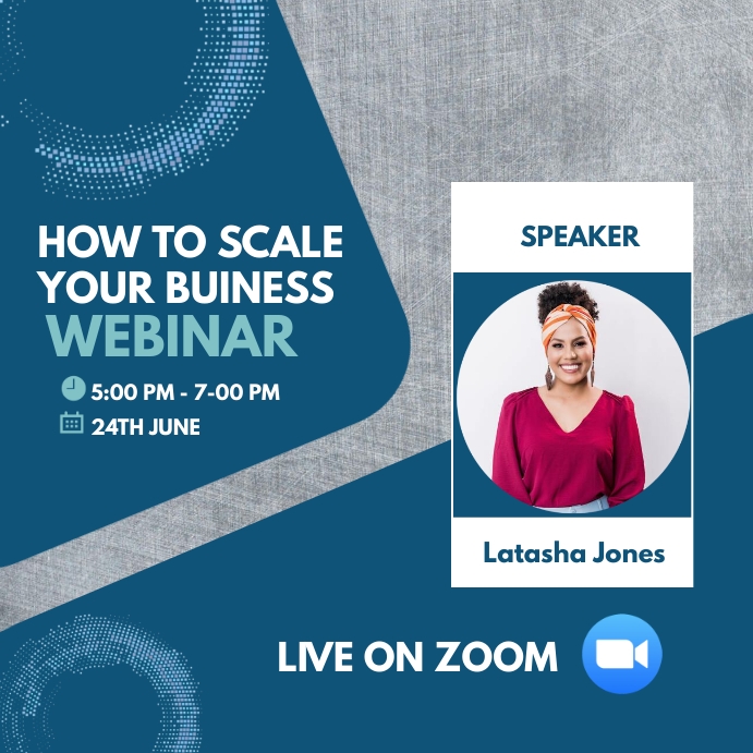Copy of Business webinar flyer template | PosterMyWall