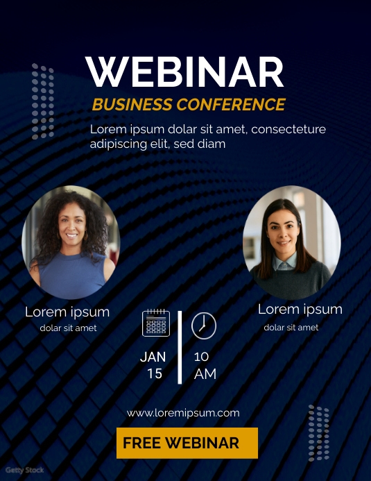 Business Webinar Flyer template