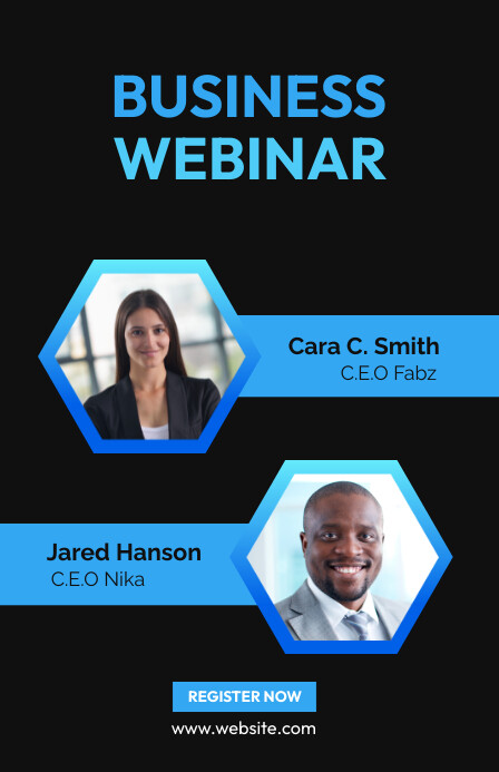 Copy of Business webinar poster design | PosterMyWall