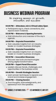 Business Webinar Program Ads Instagram-Reel template