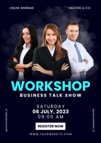 business webinar template A4