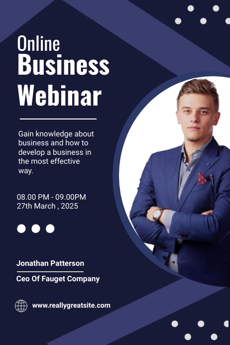 Business Webinar template | PosterMyWall