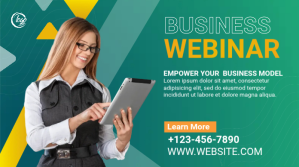 Turkis Business Webinar Twitter Post Template