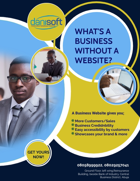 Web Flier Examples Business Website flyer template | PosterMyWall
