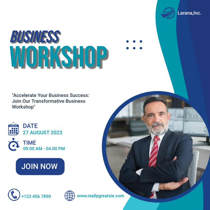 Business Workshop Template | PosterMyWall