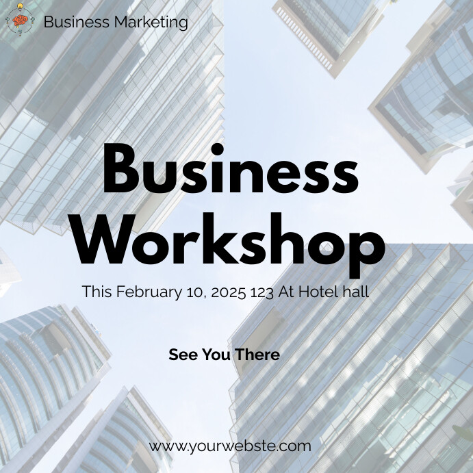business workshop Template | PosterMyWall