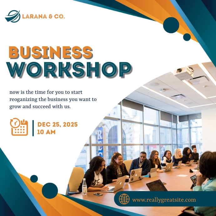 Business Workshop Template | PosterMyWall