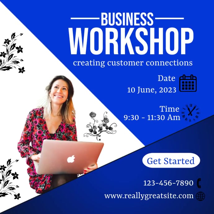 Business workshop Instagram post Template | PosterMyWall