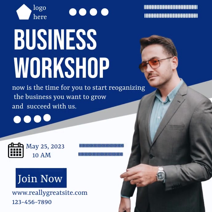 Business workshop Instagram post Template | PosterMyWall