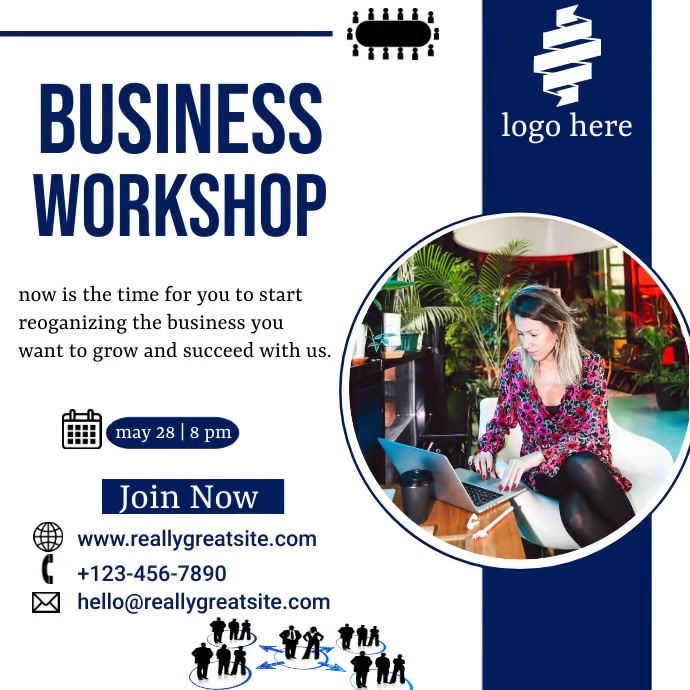 Business workshop Instagram post Template | PosterMyWall