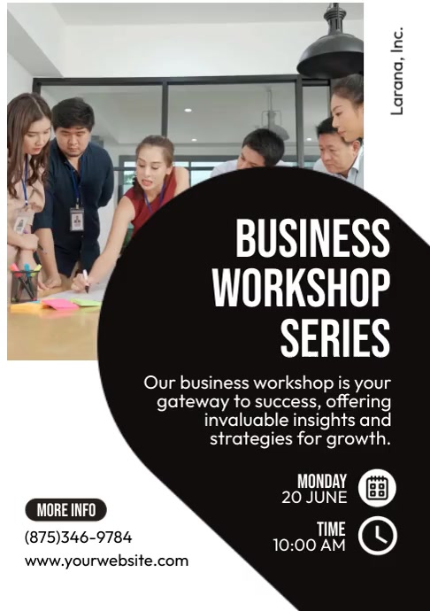 Business Workshop Series A4 template