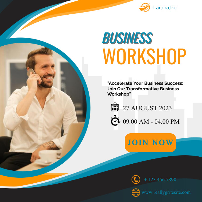 Plantilla de Business Workshop Template | PosterMyWall