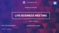 Business zoom meetings Affichage numérique (16:9) template