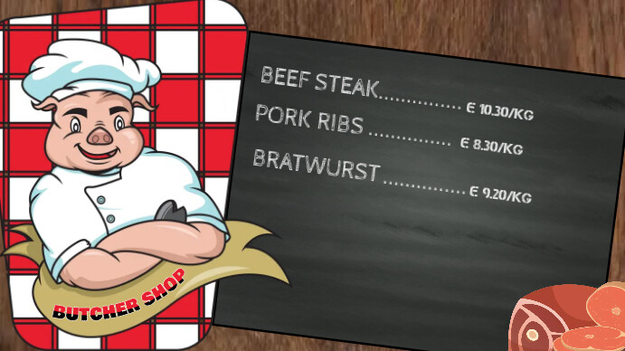 Copy of Butcher Meat business flyer | PosterMyWall