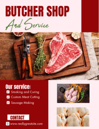 Meat Flyer Machine butcher meat shop template FLYERS | PosterMyWall