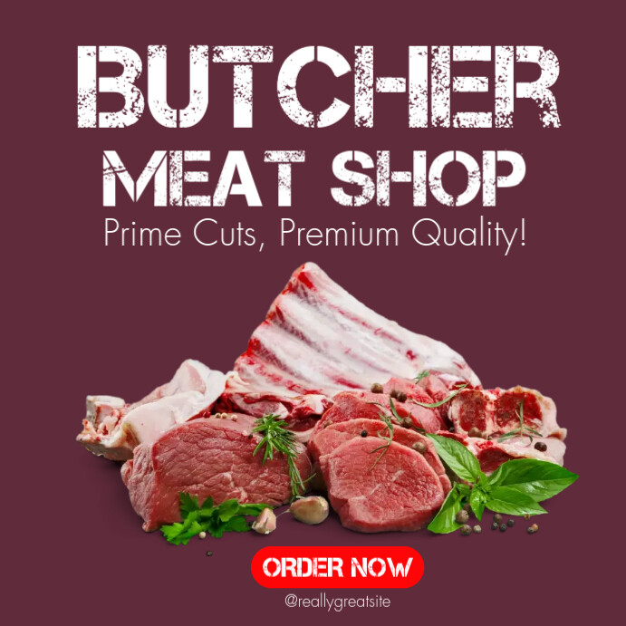 butcher meat shop template FLYERS | PosterMyWall