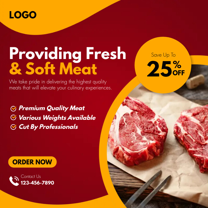 Flyers Sample Meat butcher meat shop template FLYERS | PosterMyWall