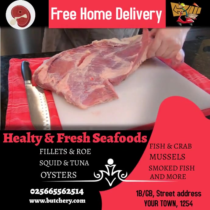 butchery Instagram post Template | PosterMyWall