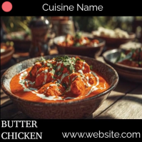 Butter Chicken Logo template
