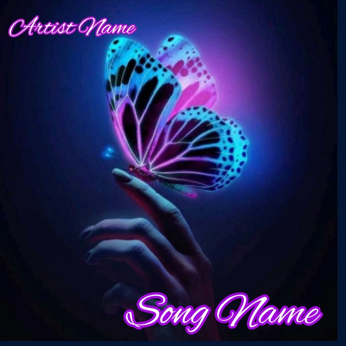 Butterfly Album cover Template PosterMyWall