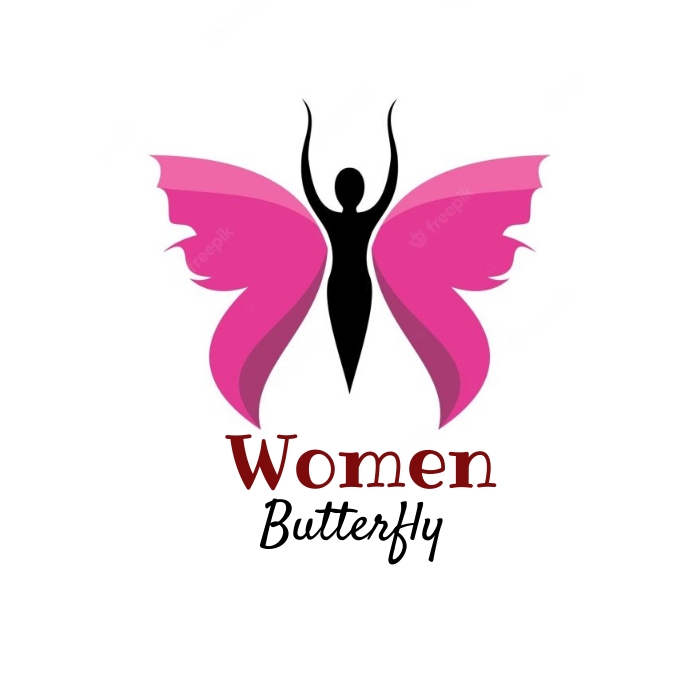 Butterfly logo, butterfly beauty logo template