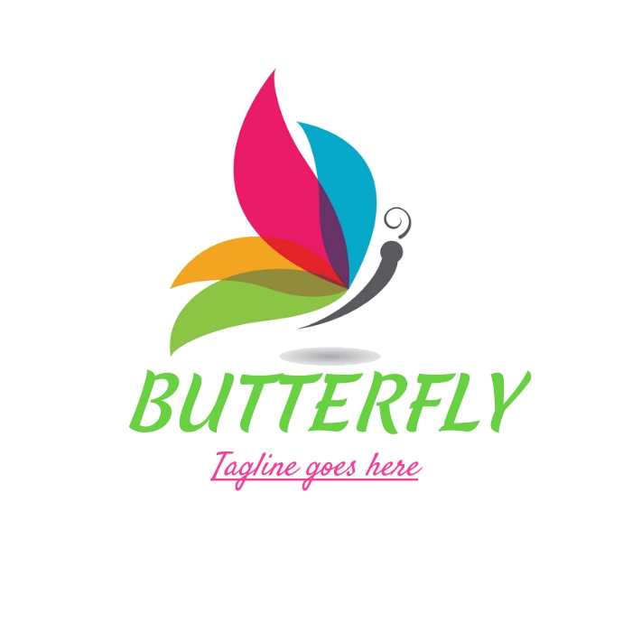 Butterfly logo,Colorful Butterfly logo icon Template PosterMyWall