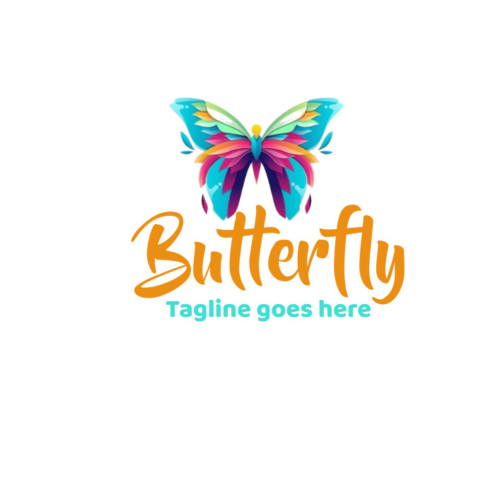 Butterfly logo, Butterfly beauty logo (1) template