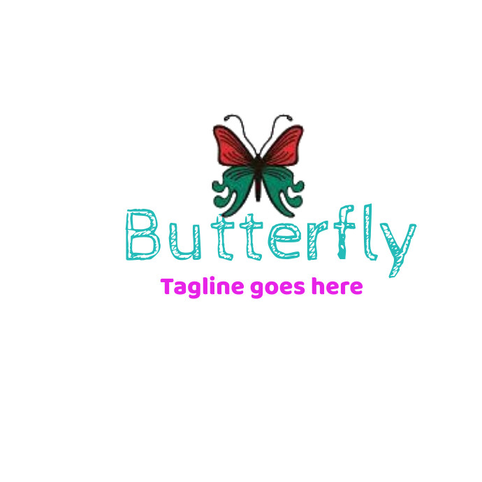 Butterfly logo, Butterfly beauty logo (2) template