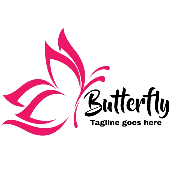 butterfly logo, Butterfly beauty logo template