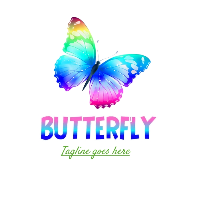 Butterfly logo,Colorful Butterfly logo icon template