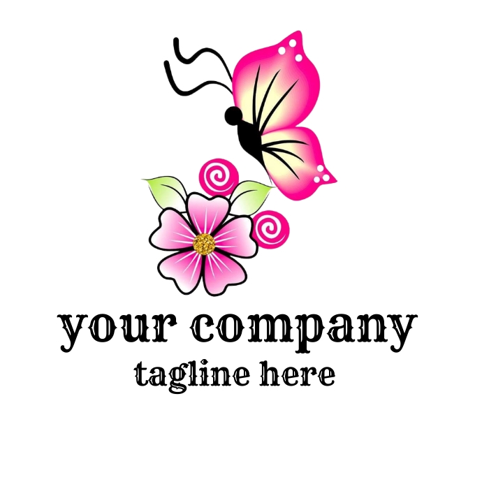 butterfly logo template