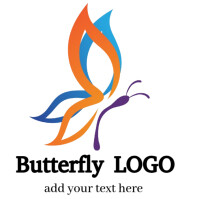 Butterfly LOGO template