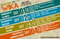 Buwan Ng Wika Schedule Template Poster