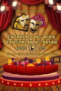 Buwan ng Wika Theater Fest Poster template