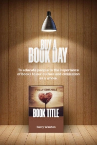 Buy A Book Day Poster template