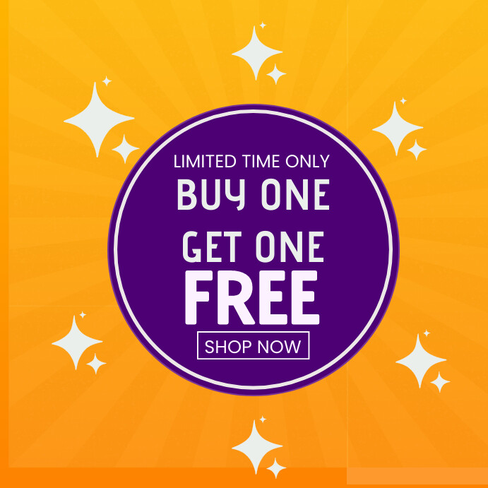 buy one get one free Template PosterMyWall