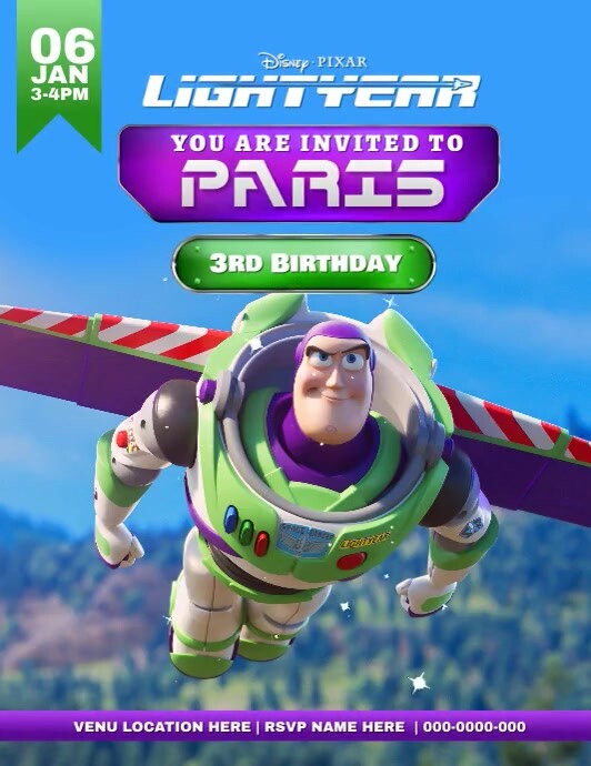 Buzz Lightyear Template PosterMyWall