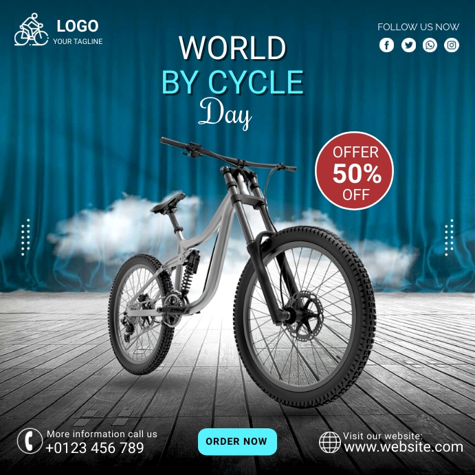 Plantilla de BY CYCLE FLAYER TEMPLATE | PosterMyWall