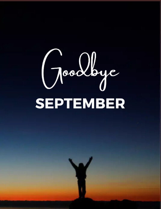 bye september Template | PosterMyWall