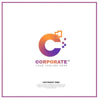 C logo Logotipo template