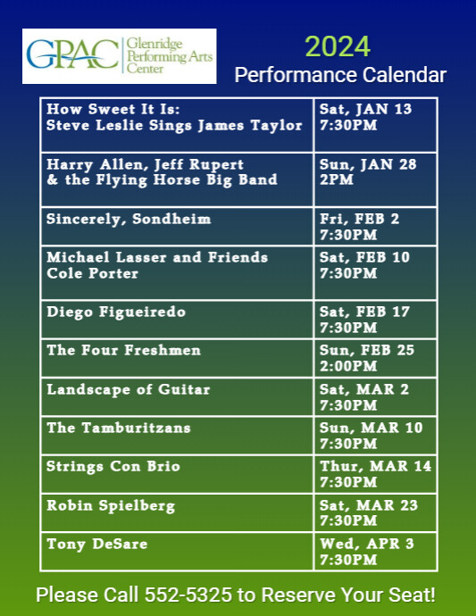 Theatre Schedule template PosterMyWall