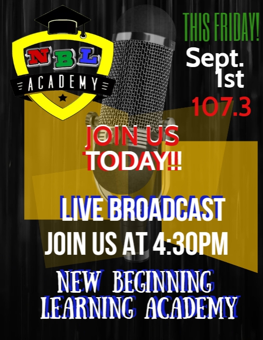 Live Broadcast Flyer Template | PosterMyWall