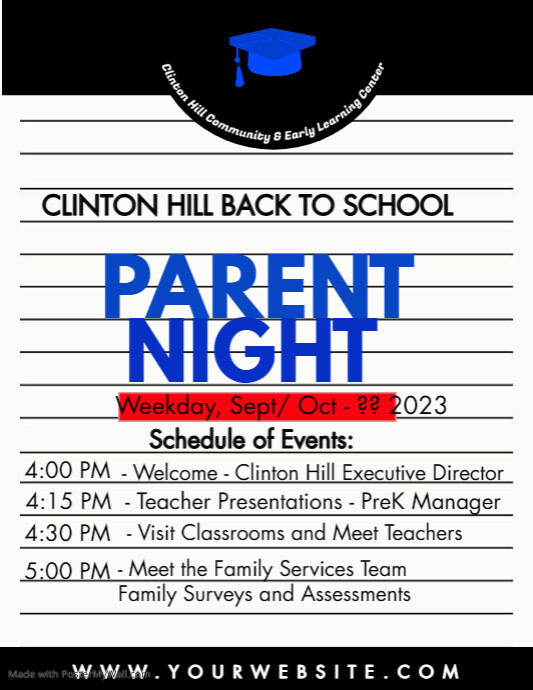 School Night Flyer PosterMyWall