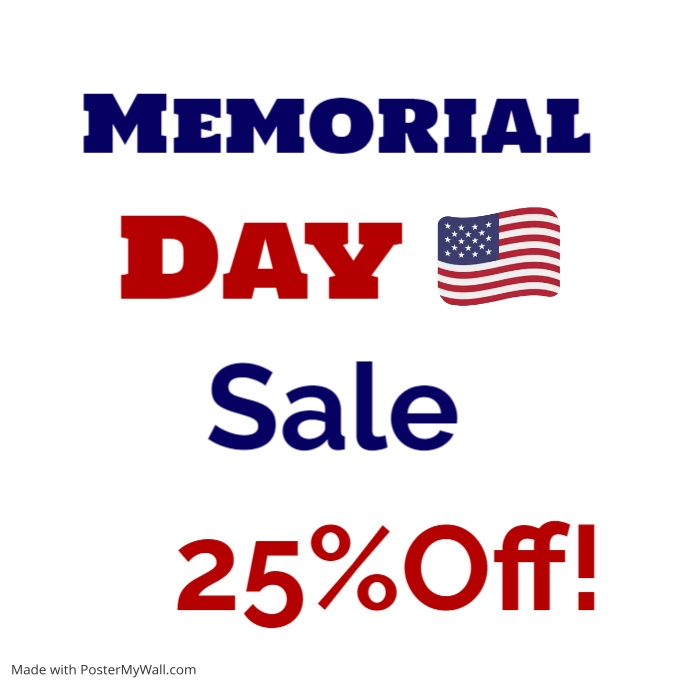 Memorial day PosterMyWall