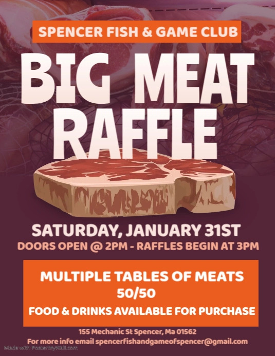 Meat Raffle Flyer PosterMyWall