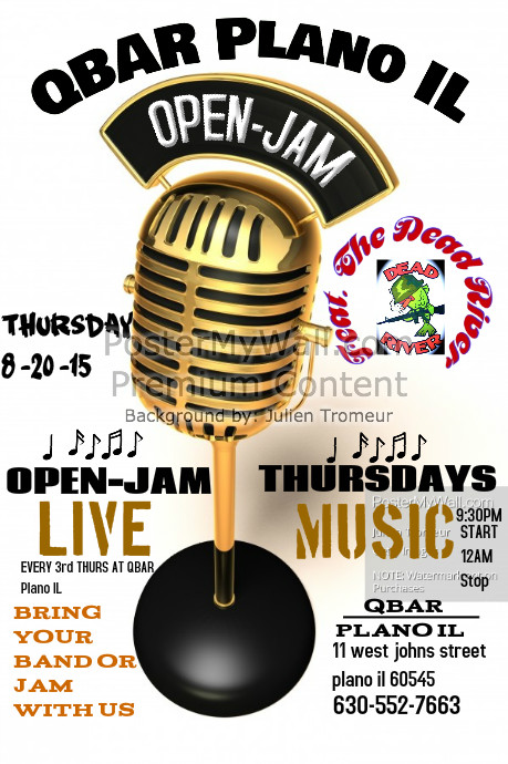 OPEN JAM 8-20 | PosterMyWall