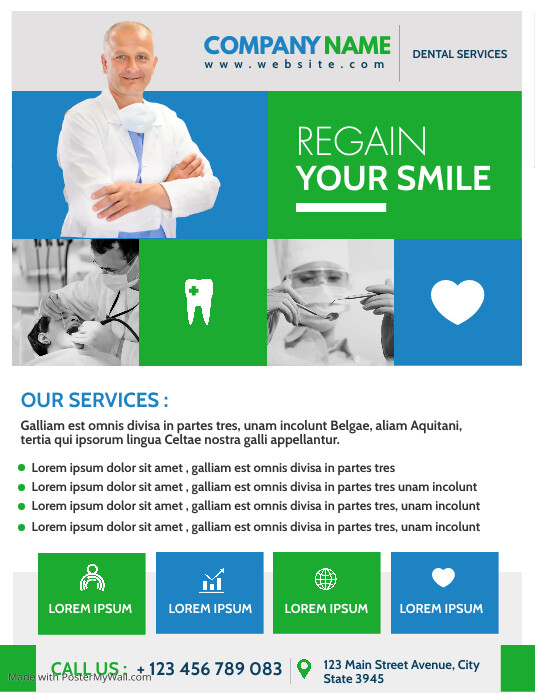 dental health flyer advertisement dentist