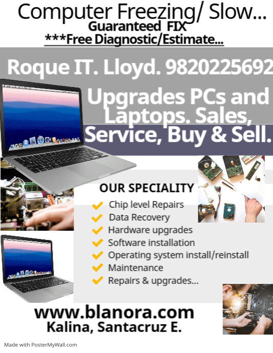 Upgrade pc and Laptops Flyer template (1) | PosterMyWall