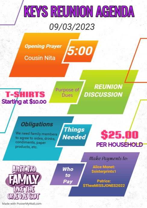 Upcoming Events Template A4