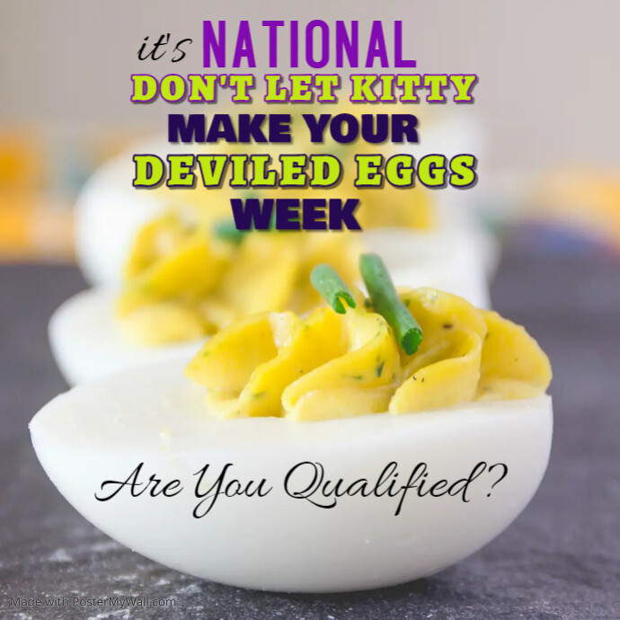 NATIONAL DEVILED EGG DAY PosterMyWall